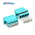LC OM3 Quad Optical Fiber Adapter